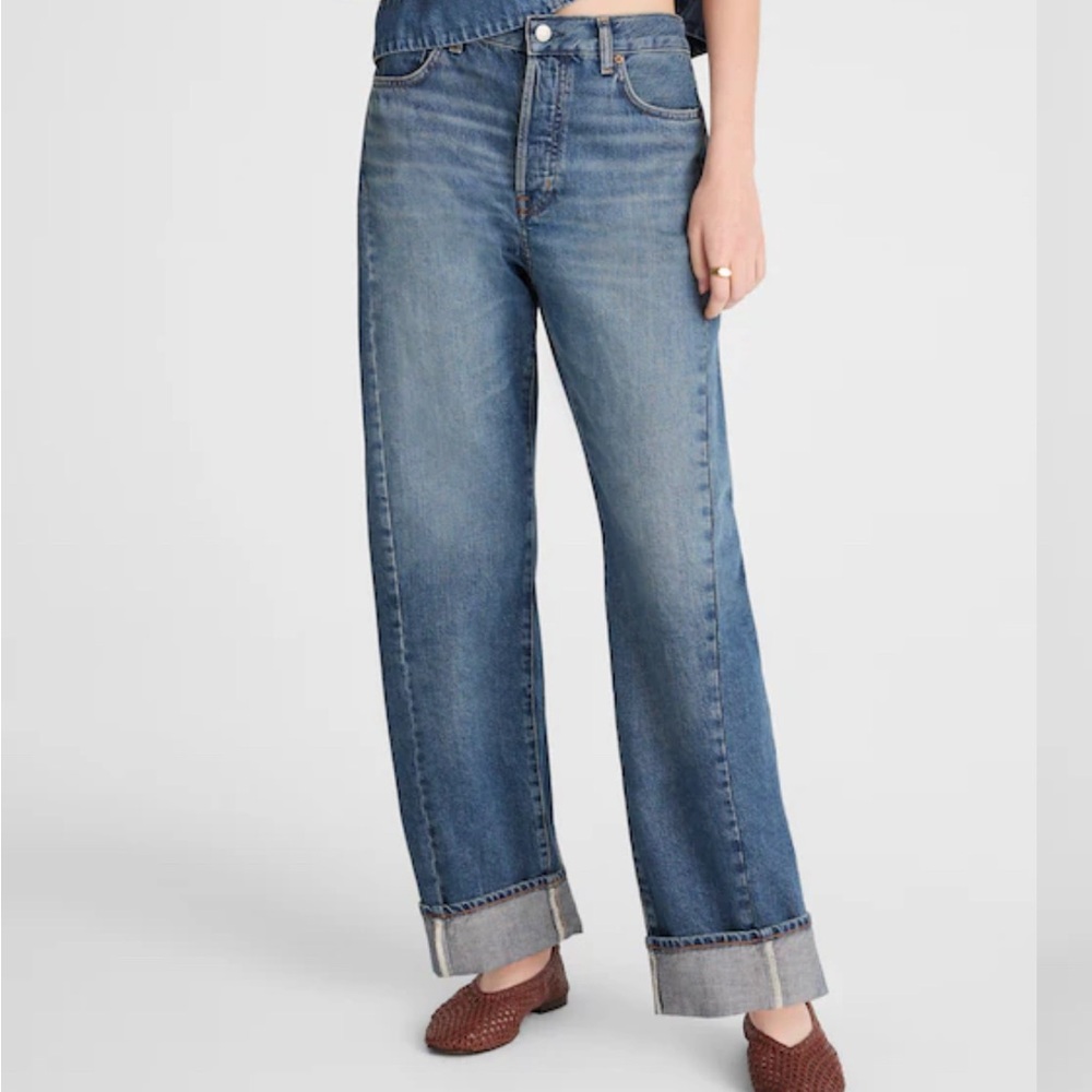Madewell Pieced Barrel Jeans - Picture 2 of 4